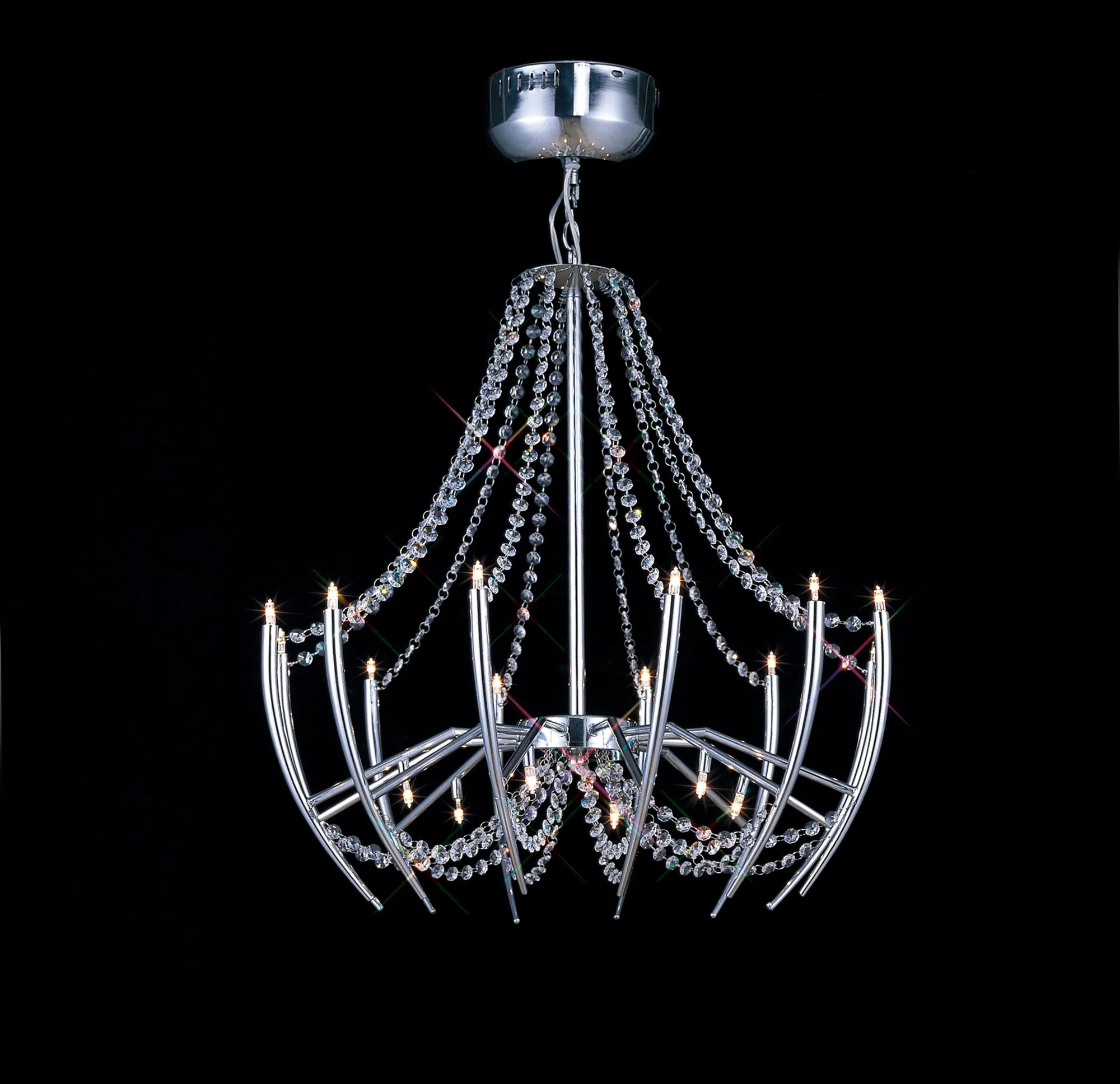 IL50318  Zest Crystal Chandelier 18 Light